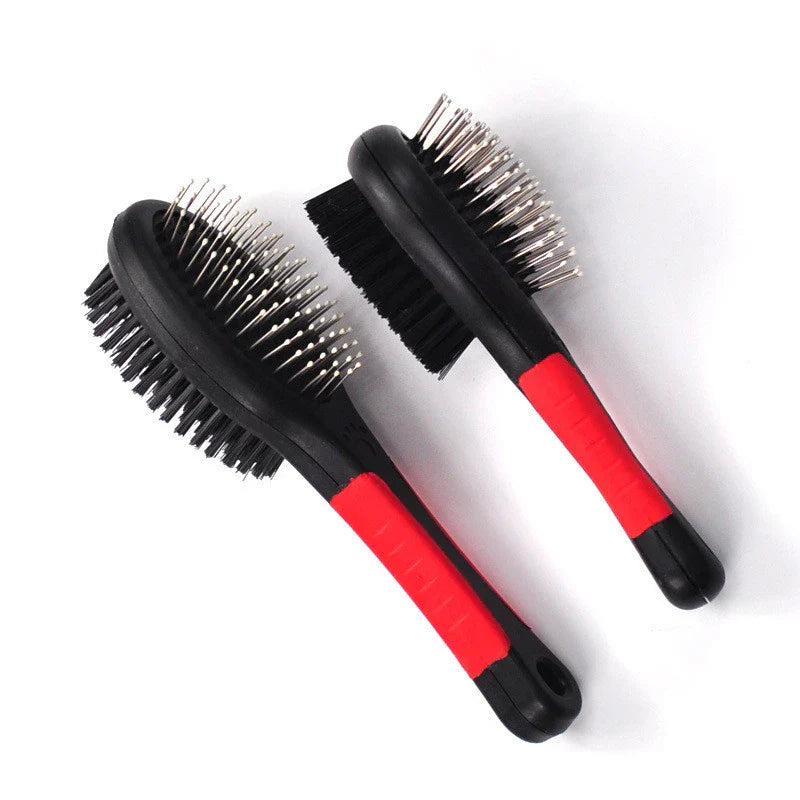 Double Sided Pet Grooming Brush for Cats and Dogs