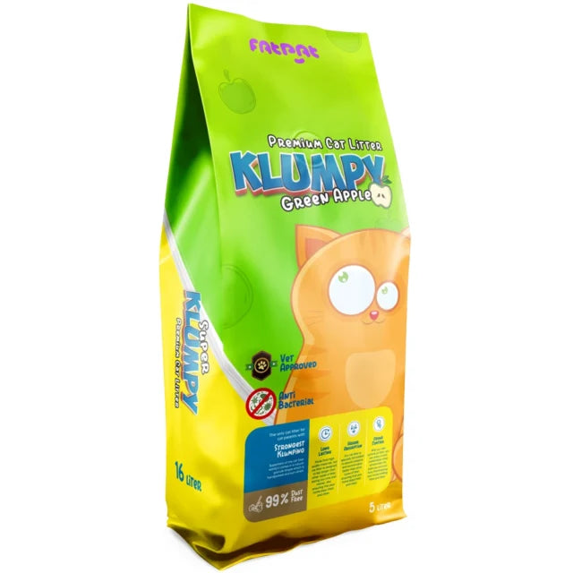 Klumpy Green Apple Clumping Cat Litter 5L and 16L