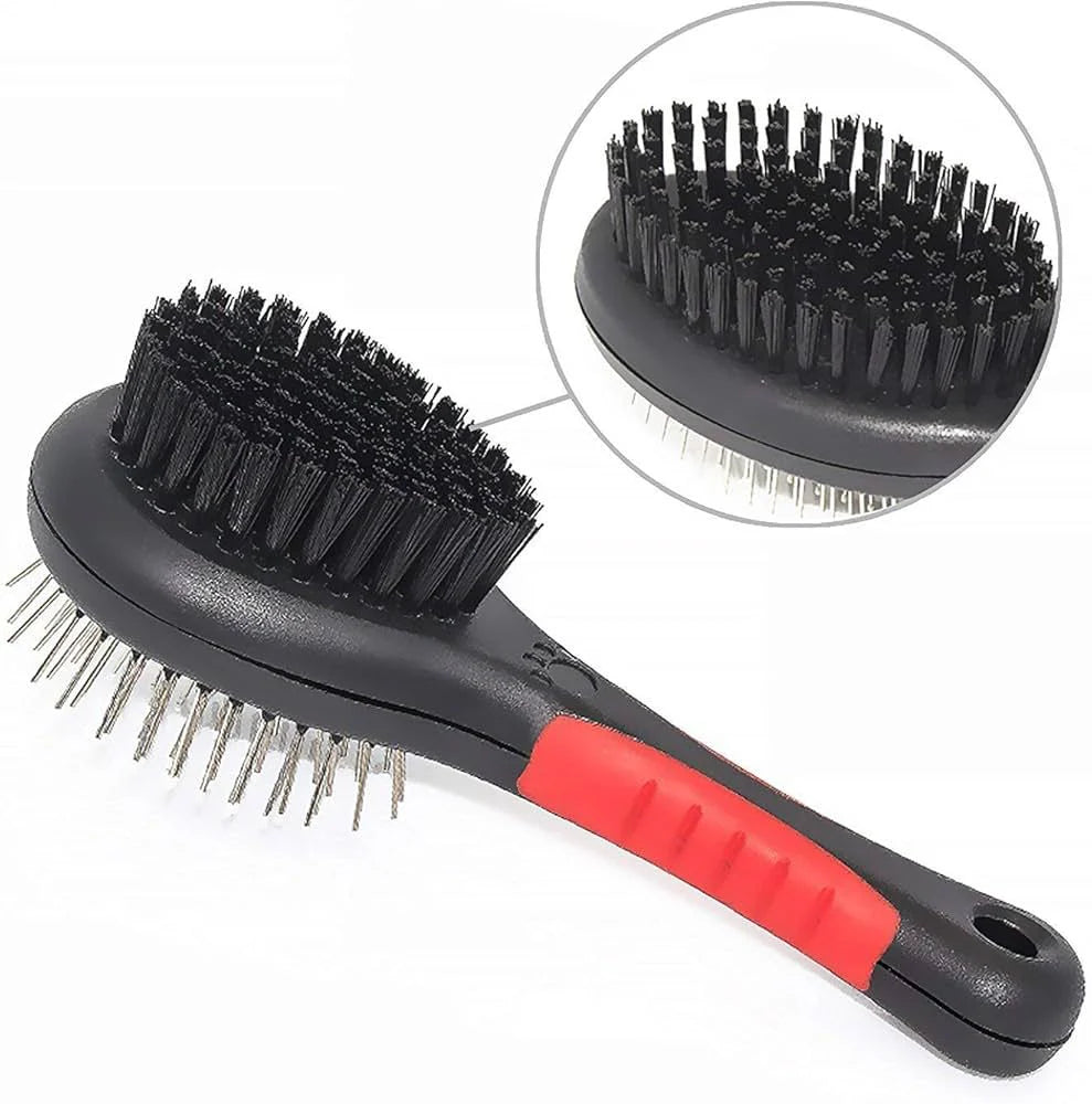 Double Sided Pet Grooming Brush for Cats and Dogs