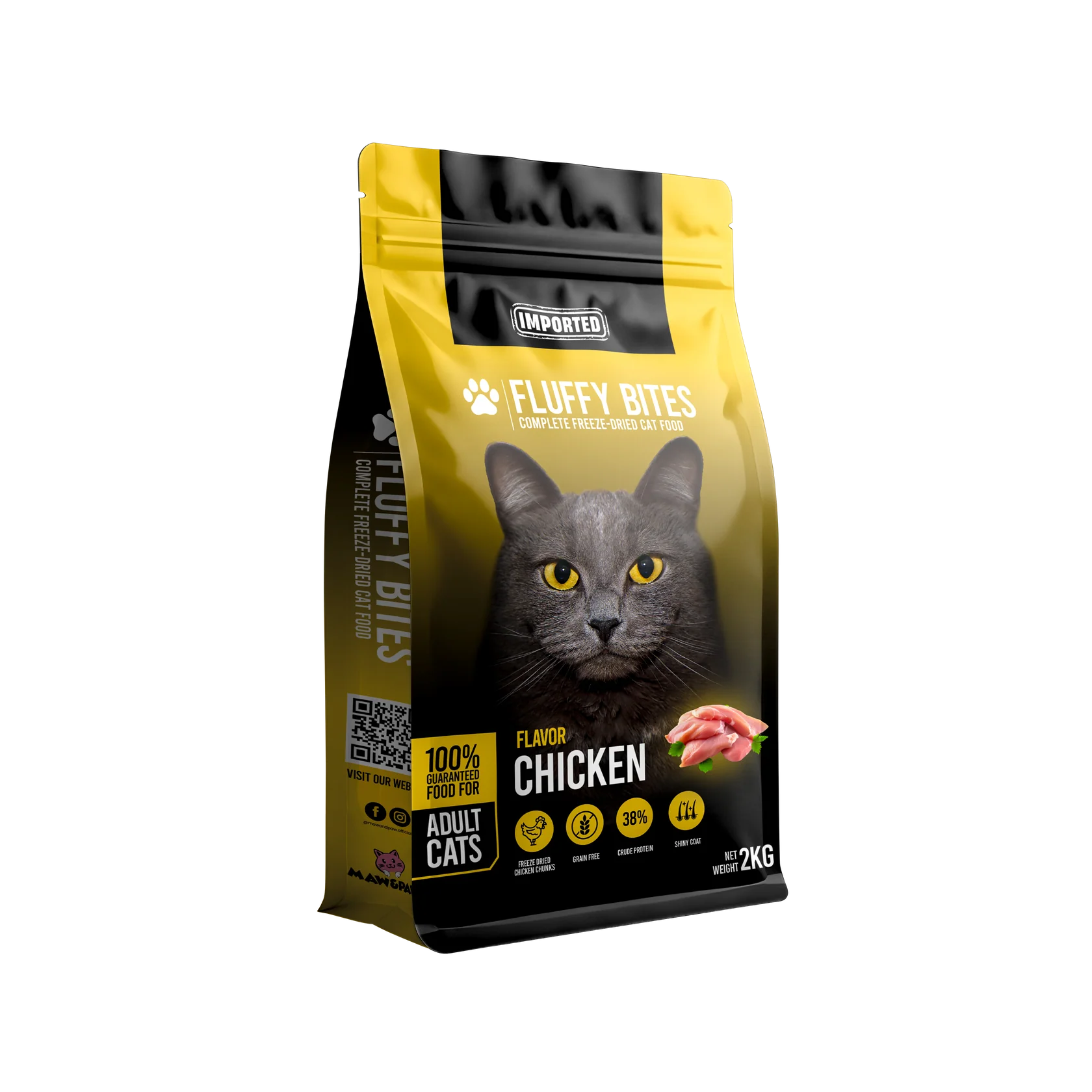 Fluffybites Premium Cat Food for Adult Cats